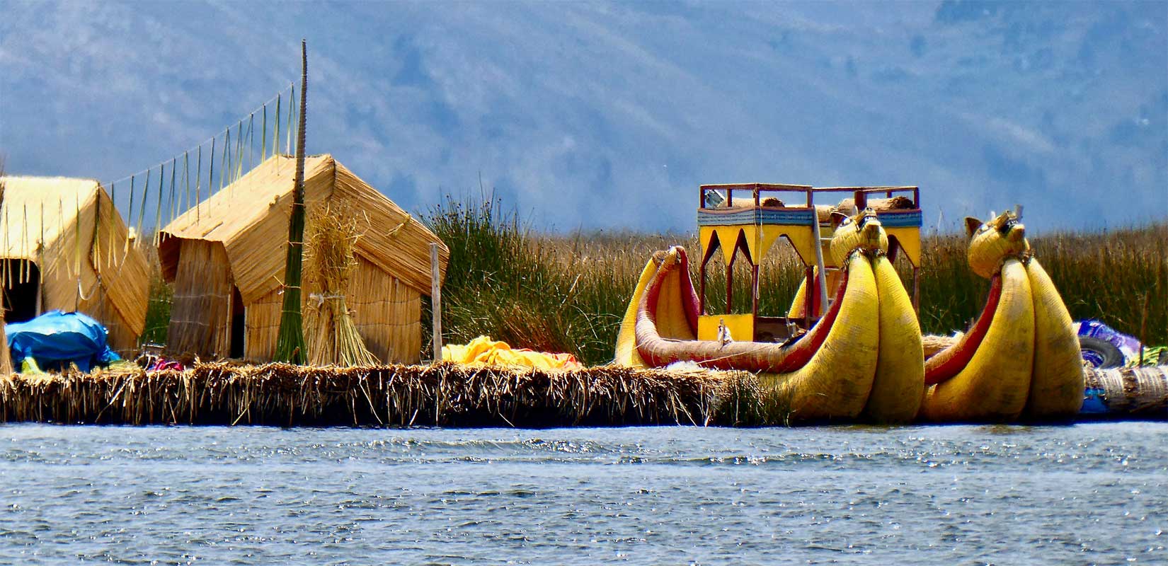 Traditional Boats in Titicaca Lake