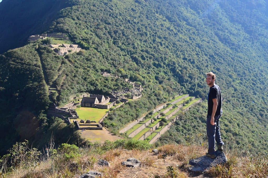 View of the Choquequirao